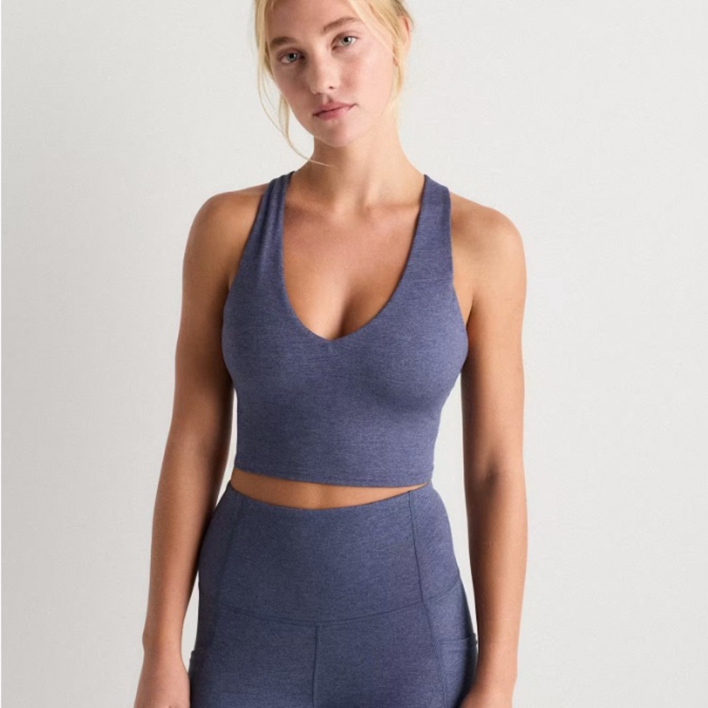 Quince Heather Grey Sports Bra